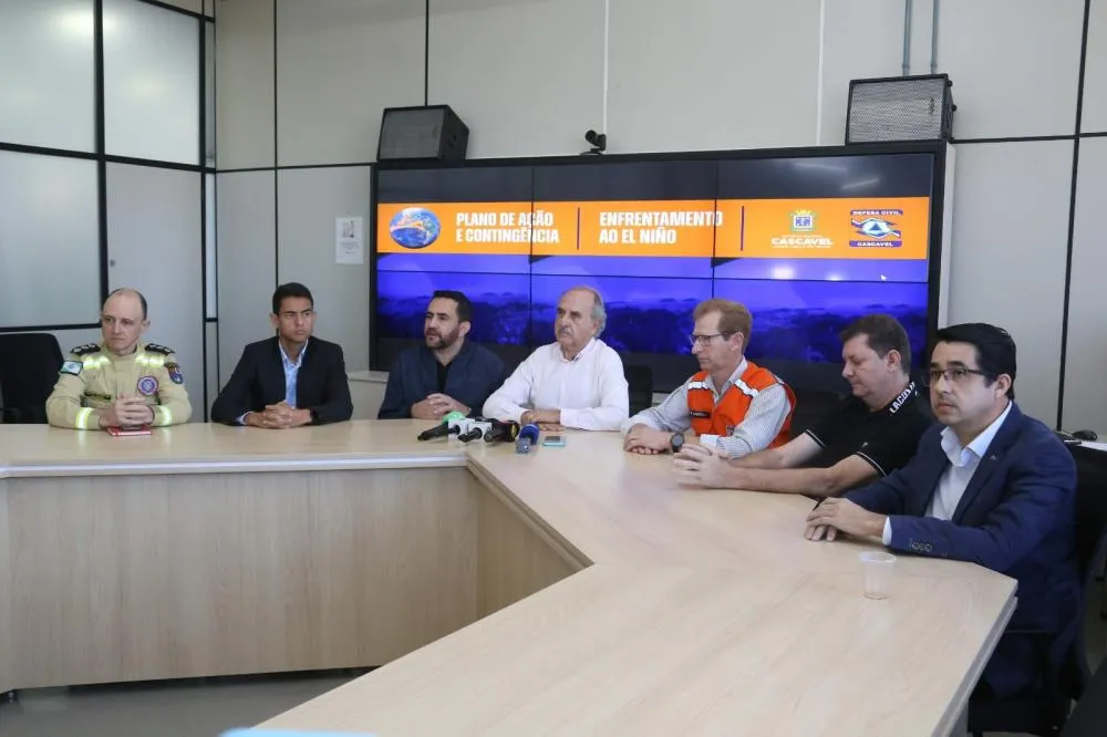 Defesa Civil coordena ações de prevenção e resposta previstas no plano de enfrentamento ao El Niño em Cascavel. Foto: Divulgação 