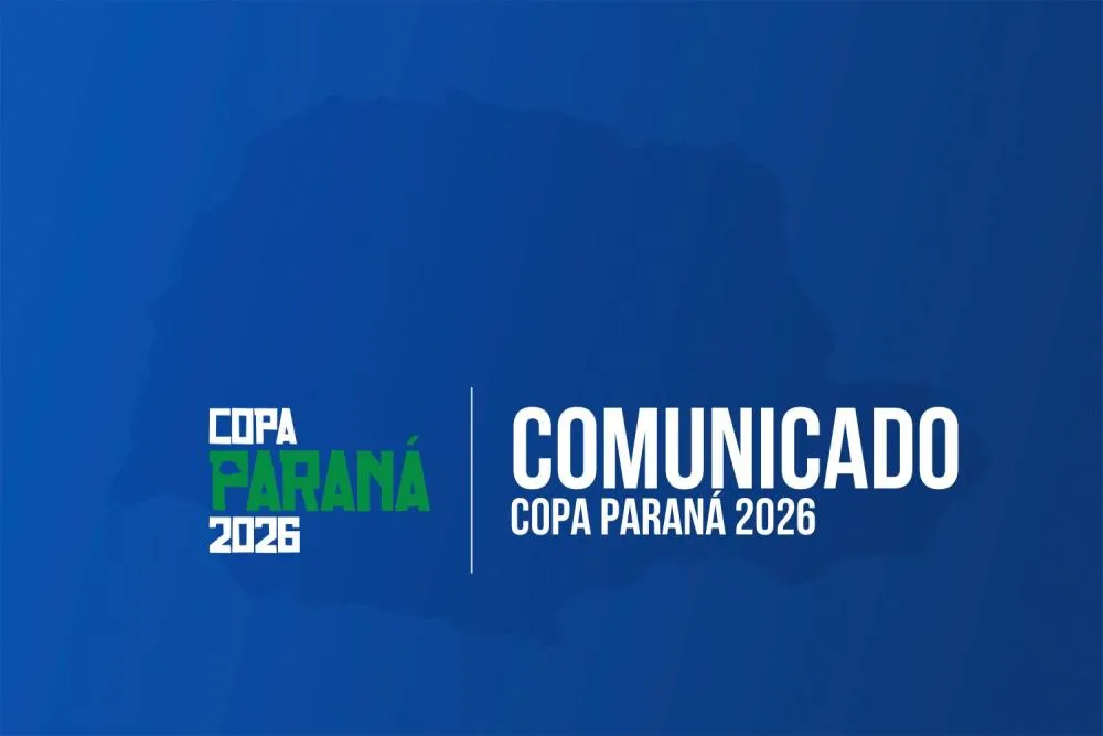 Federação Paranaense de Futebol oficializou a desistência do Cianorte da Copa Paraná 2026 por ato da presidência. Foto: Divulgação 