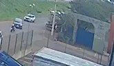 Câmera registrou o momento da colisão que matou o motociclista Jean Carlos Farias de Quadros, de 34 anos.