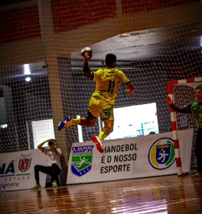 O Cascavel venceu o Pato Branco por 23 x 22 em partida válida pela Liga Nacional de Handebol.Foto: Reprodução