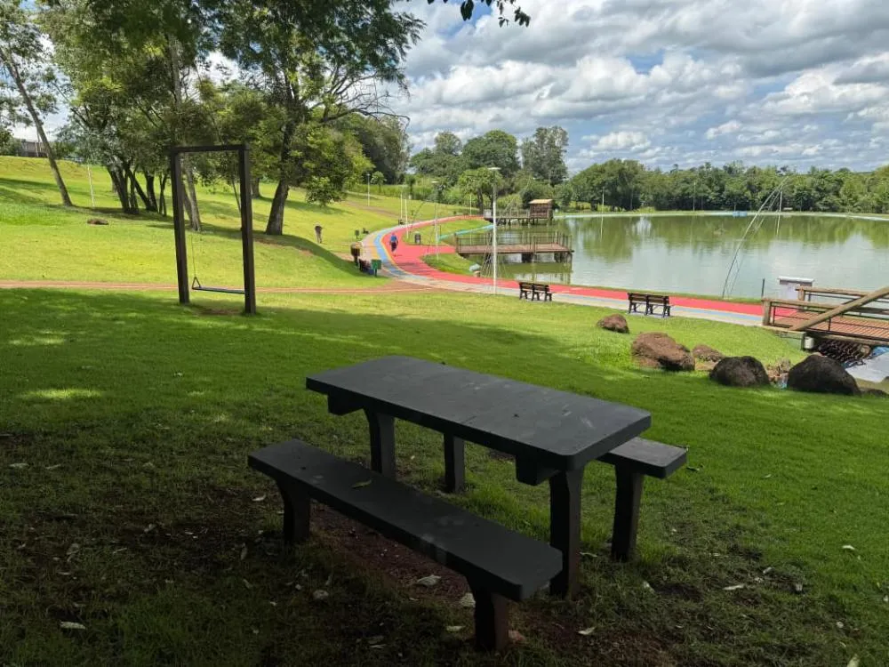Lago Municipal de Nova Santa Rosa recebe melhorias e ganha novo visual