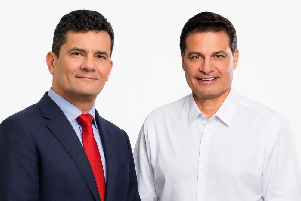 Os candidatos Sérgio Moro e Sandro Alex