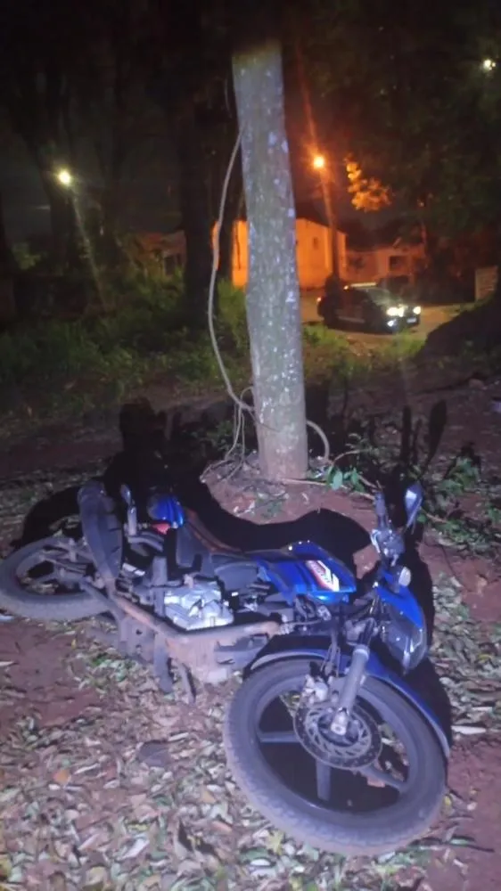 Yamaha Fazer foi encontrada pela Guarda Civil Patrimonial pouco depois do registro do furto.