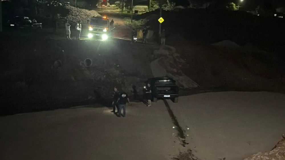 Motorista relatou falta de sinalização no trecho da Rua Hercílio Luz.