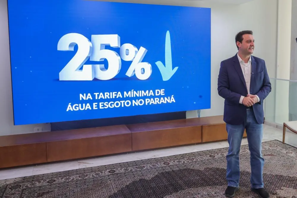 Conta da Sanepar terá desconto de 25% a partir de outubro