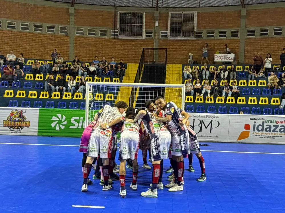 Cascavel Futsal empatou em 1 a 1 com o Itaipulândia no primeiro jogo das oitavas da Série Ouro.