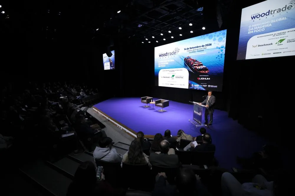 Woodtrade Brazil, que abriu a série de eventos, reuniu mais de 500 empresários no Campus da Indústria, em Curitiba (Foto: Gelson Bampi)
