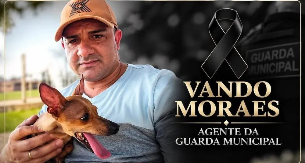 Vando Moraes de Oliveira Branco, guarda municipal de Cascavel, morreu após o acidente na Avenida Tancredo Neves.