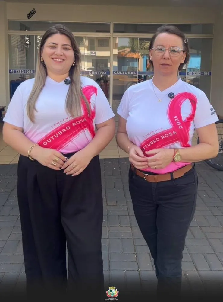Programação do Outubro Rosa começa nesta quinta-feira em Pato Bragado com palestra sobre saúde e prevenção.