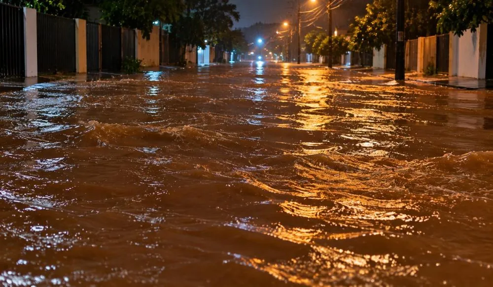 Chuva forte provocou alagamentos, queda de árvores e transtornos em várias regiões de Cascavel.