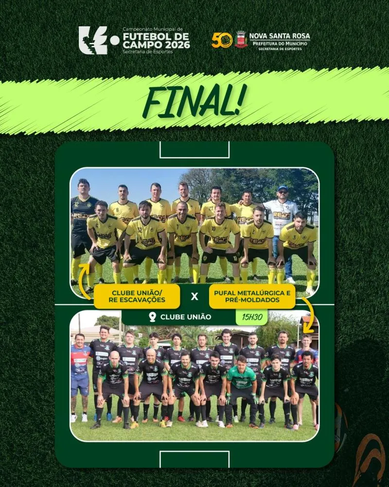 Clube União, em Alto Santa Fé, recebe as partidas decisivas da competição municipal.