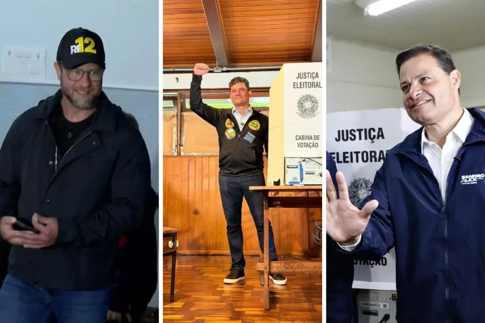 Requião Filho, Sergio Moro e Sandro Alex votaram pela manhã