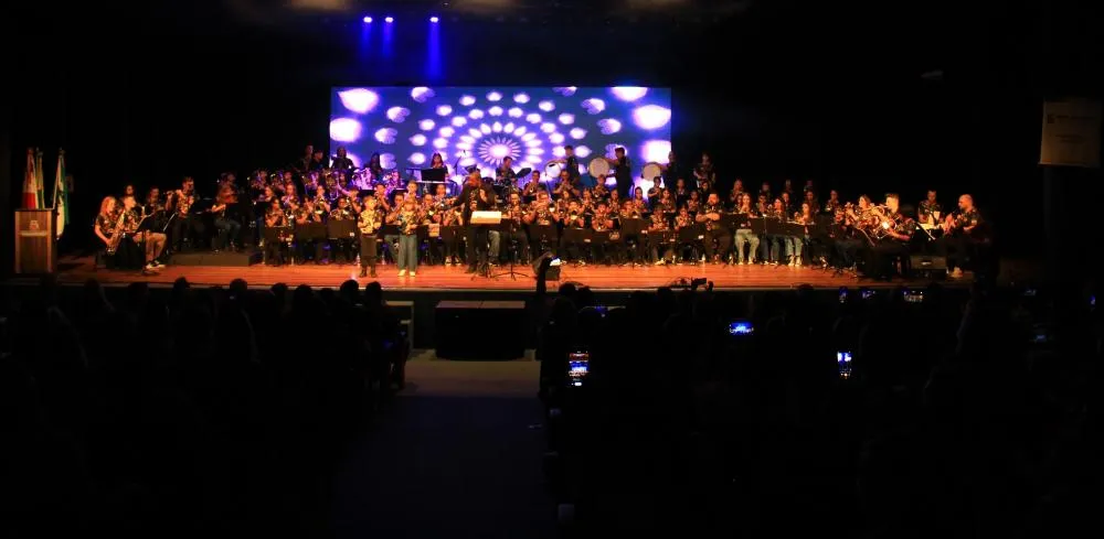 Casa cheia marca o 8º Concerto Musical da Banda Marcial em Nova Santa Rosa