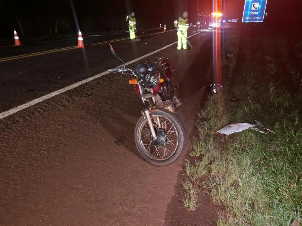 Acidente aconteceu na madrugada desta segunda-feira (5), no trecho da BR-369 entre Cascavel e Corbélia.