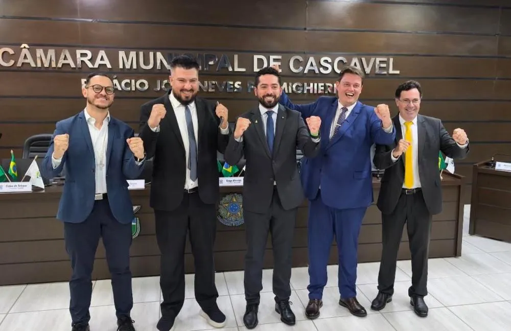 Nova Mesa Diretora da Câmara de Cascavel assume oficialmente em 1º de janeiro de 2027.