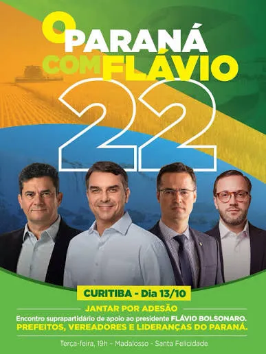 Moro articula jantar com lideranças de sete partidos em apoio a Flávio Bolsonaro