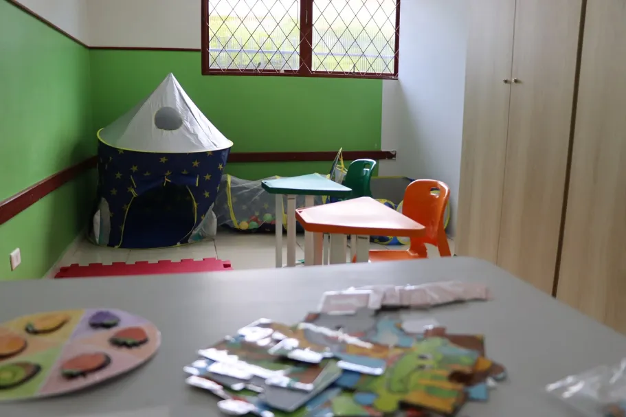 Espaço do Cetea 2 preparado para atendimento educacional especializado em Cascavel. Foto: Divulgação/Prefeitura de Cascavel.