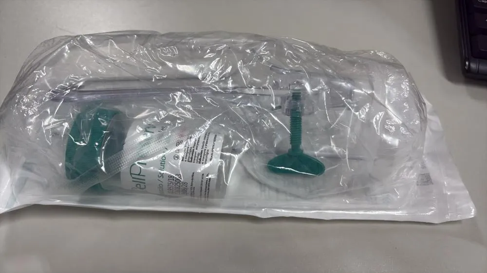 Material para coleta divulgado com a notícia sobre o teste molecular. Foto: Prefeitura de Cascavel.