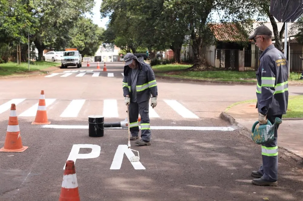 Novo binário nas ruas Maracaí e Altemar Dutra começa a funcionar na segunda-feira (26), no bairro Floresta, em Cascavel.