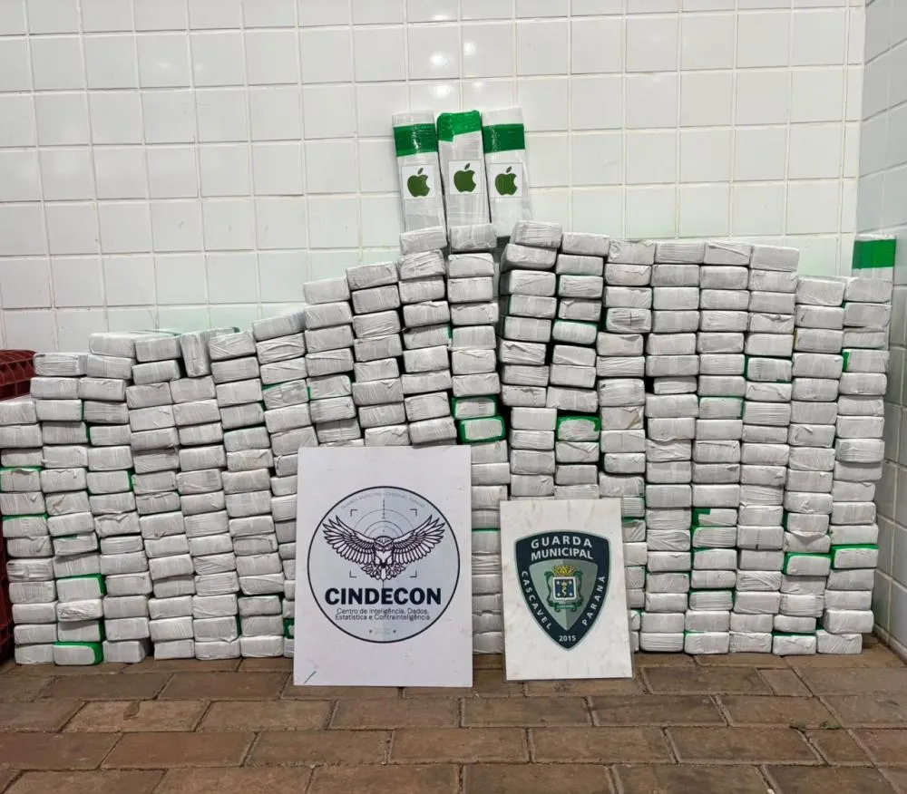 Droga estava dividida em centenas de tabletes encontrados em diferentes compartimentos de um veículo.