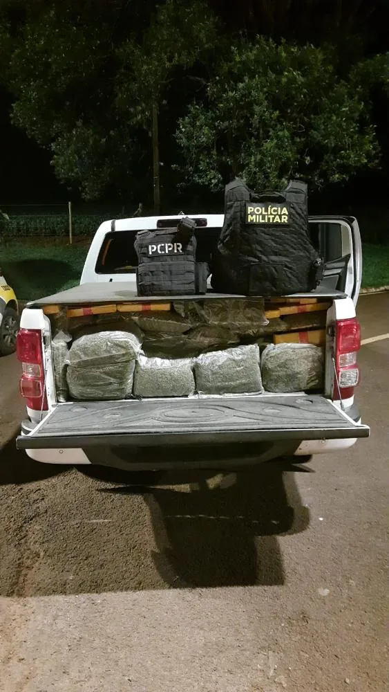 Trio é preso com cerca de 300 quilos de entorpecentes na BR-277