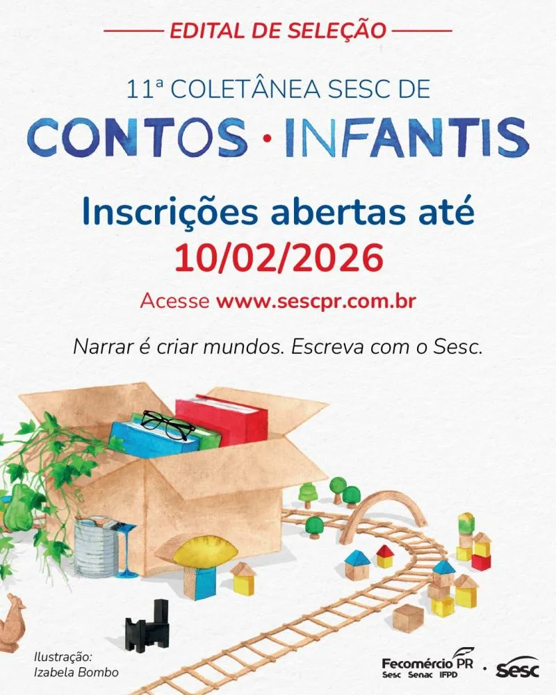 Sesc PR abre inscrições para seleção de contos infantis inéditos