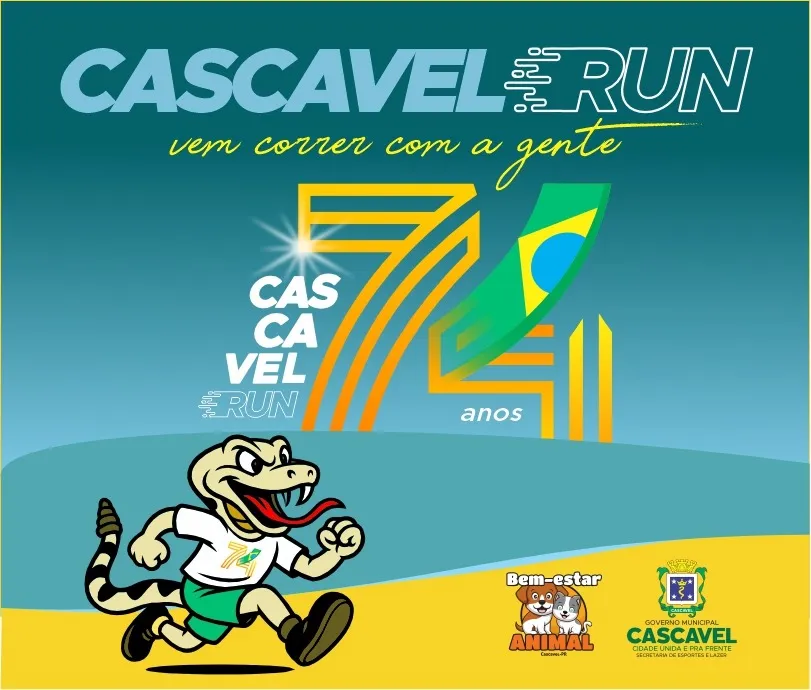 Inscrições para a Corrida Cascavel Run começam neste sábado (1°)