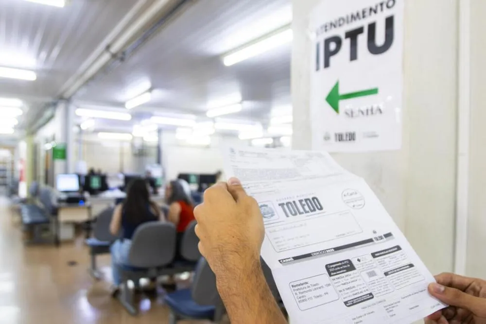 Prefeitura de Toledo terá desconto para pagamento do IPTU 2026