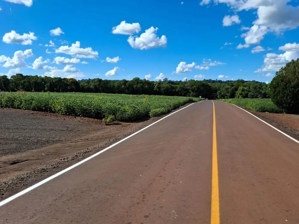 Prefeitura de Marechal Cândido Rondon entrega obras de asfaltamento na Linha Campos Sales