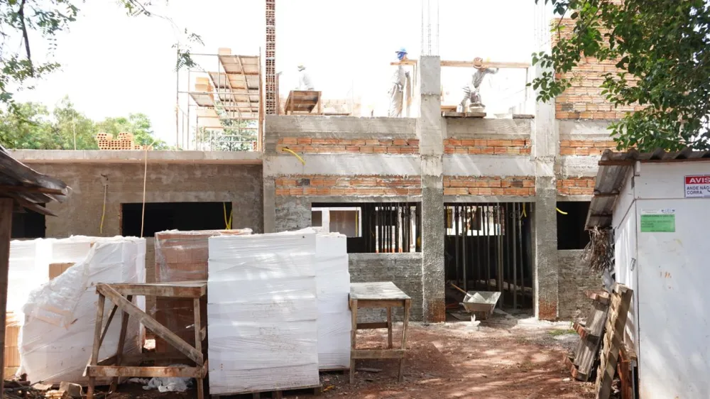 Obra do novo CAPS Infantojuvenil avança e reforça estrutura da saúde mental em Cascavel