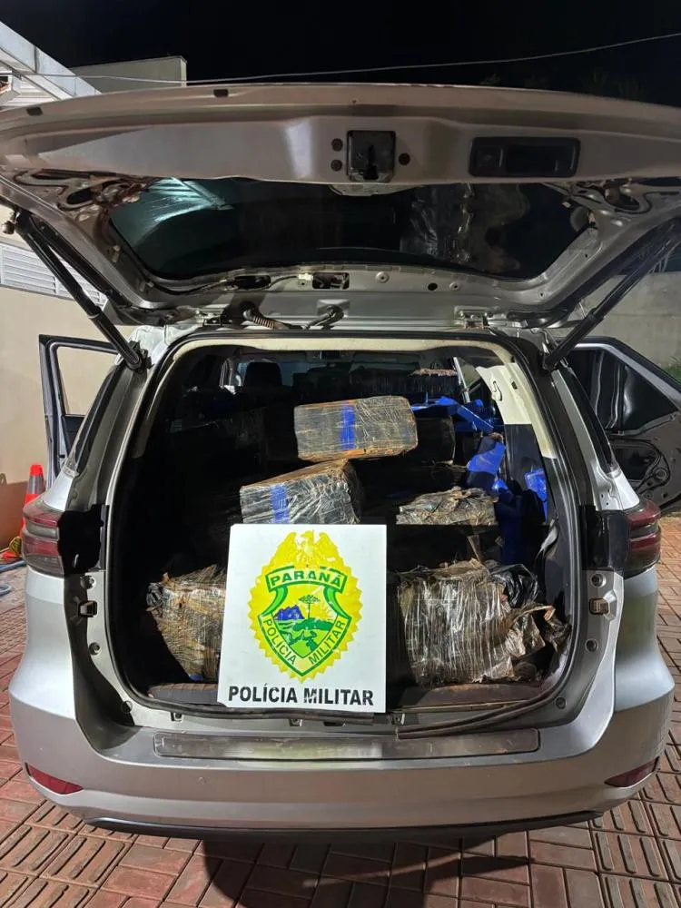 Fuga termina com apreensão de mais de 1,2 tonelada de maconha em Santa Helena