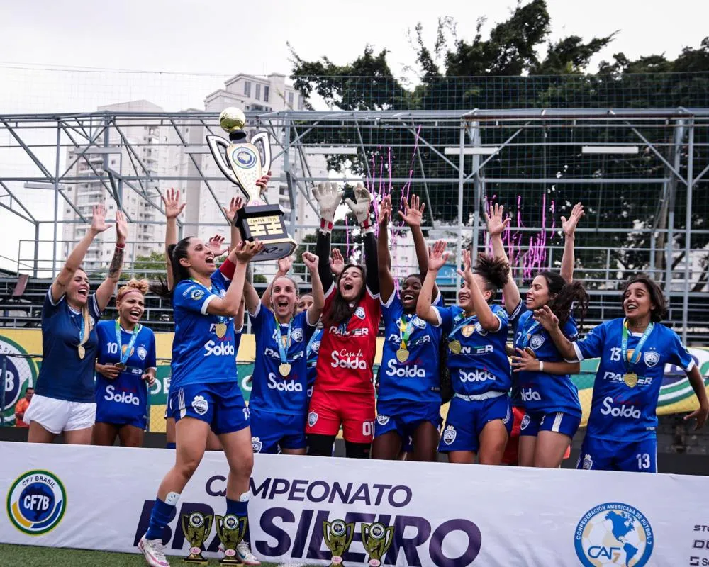 Estrelas do Oeste de Fut7 Feminino comemora vaga na Libertadores