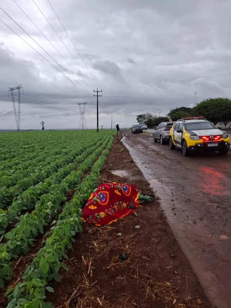 Idoso morre após ser atropelado entre Vera Cruz do Oeste e São Pedro do Iguaçu