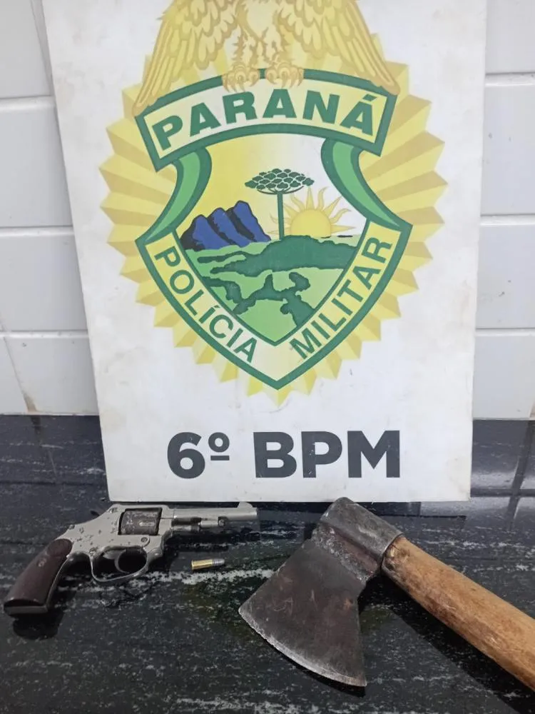 Homem é preso por violência doméstica, dano e porte ilegal de arma de fogo