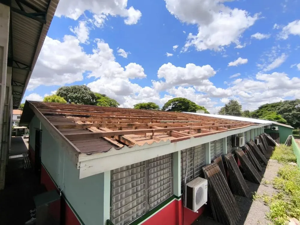 Reforma na Escola Waldomiro Liessen avança em Marechal Rondon