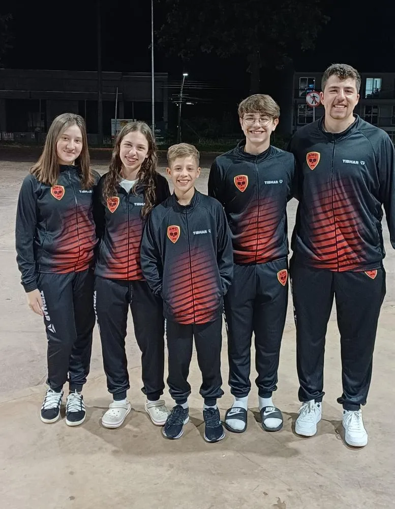 Atletas de Cascavel disputam seletiva nacional por vaga nas Seleções Brasileiras de Base de Tênis de Mesa