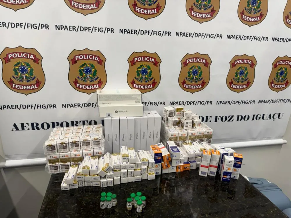 PF prende passageiros com medicamentos no Aeroporto de Foz