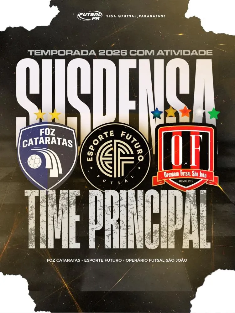 Crise no futsal paranaense: equipes tradicionais suspendem atividades profissionais