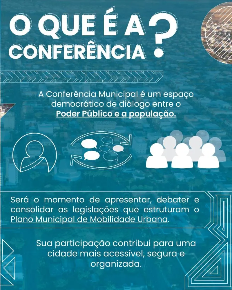 1ª Conferência Municipal da Mobilidade Urbana acontece no dia 24 de fevereiro