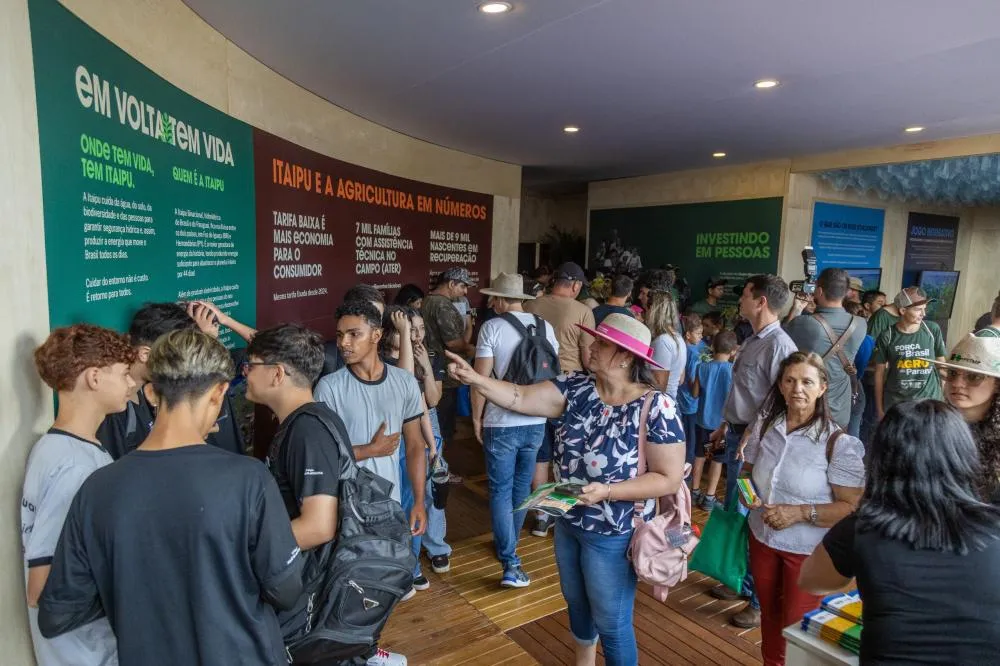 Estande da Itaipu no Show Rural Coopavel 2026 promove educação ambiental e interatividade