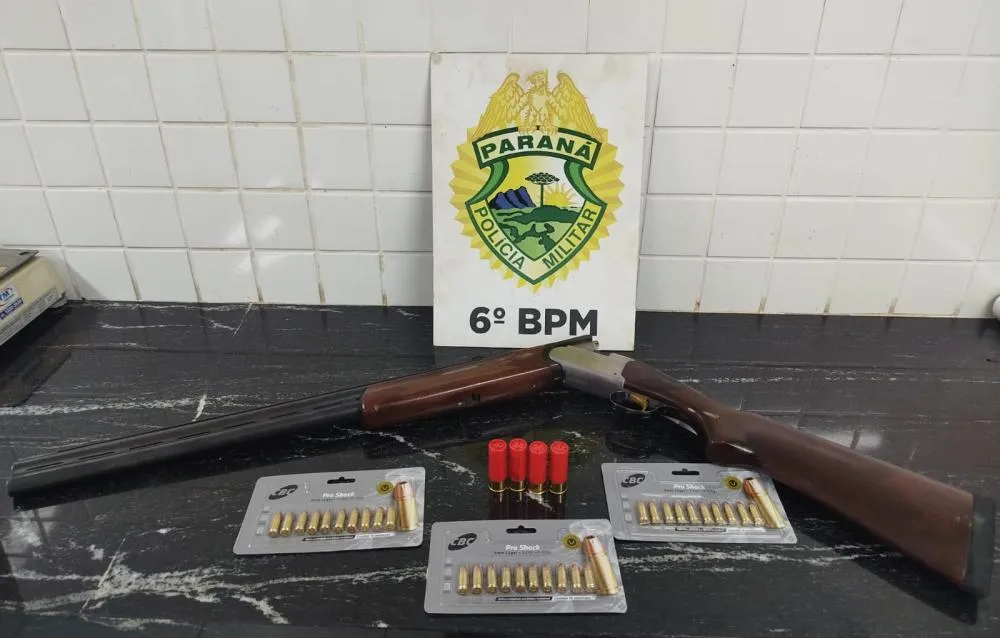 Homem é preso com espingarda e munições após confusão em balada no Centro