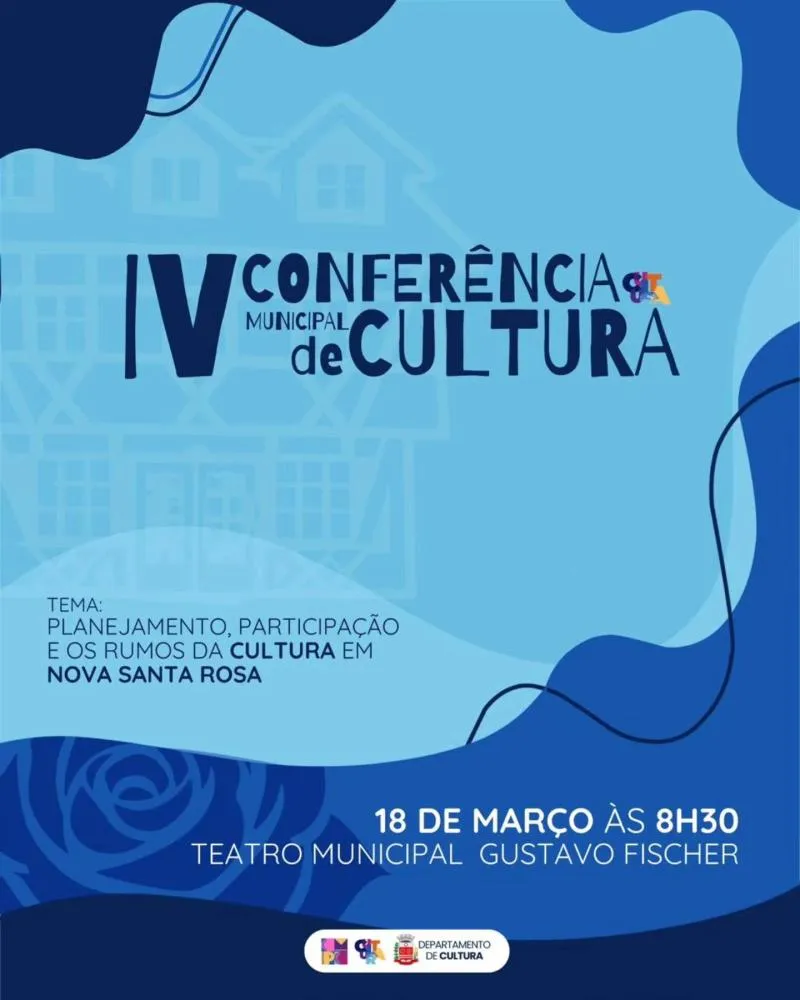 IV Conferência Municipal de Cultura será realizada no dia 18 de março e é aberta para toda a comunidade
