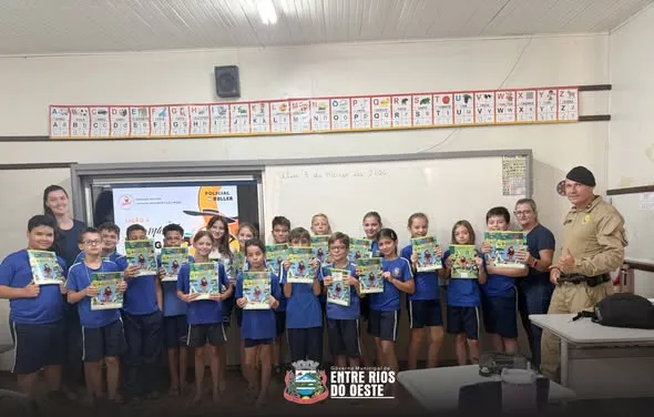 PROERD retorna a Entre Rios do Oeste e fortalece prevenção nas escolas