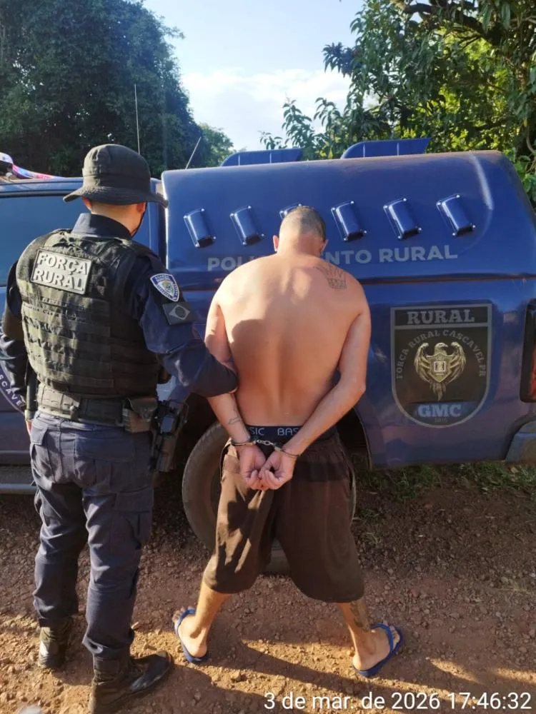 Suspeito foi detido nas imediações rapidamente pela GMCFoto: Divulgação/GMC