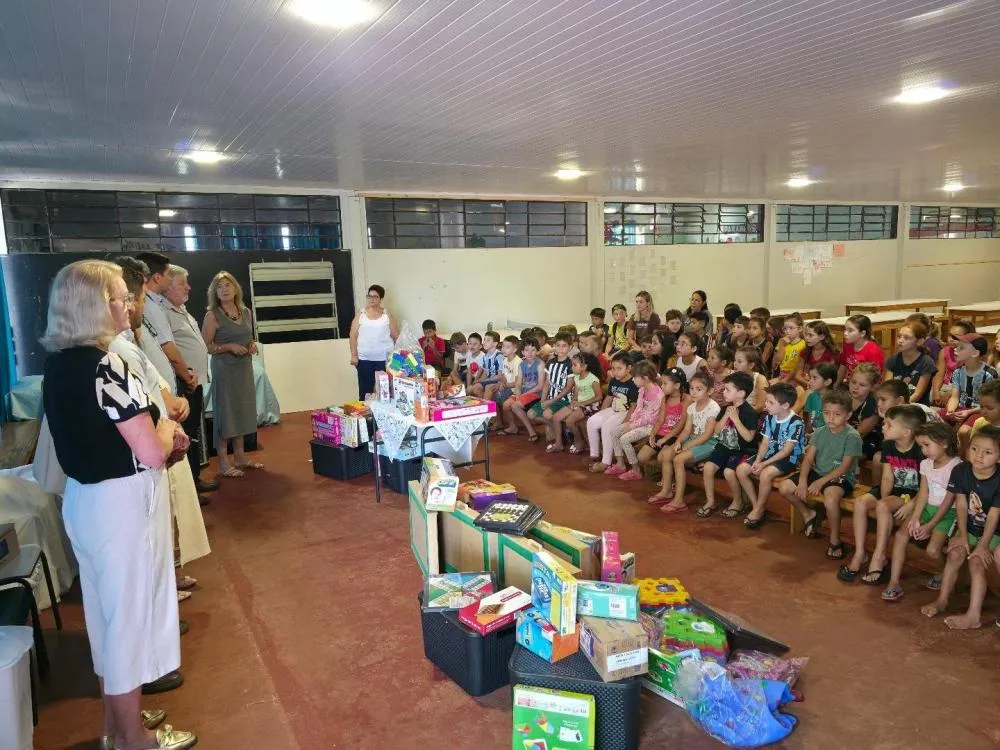 Parceria garante novos brinquedos educativos ao Projeto Viver em Nova Santa Rosa