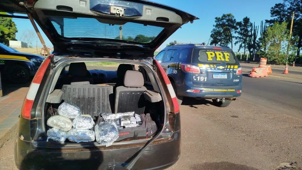 PRF apreende drogas após fuga de motorista na BR-369