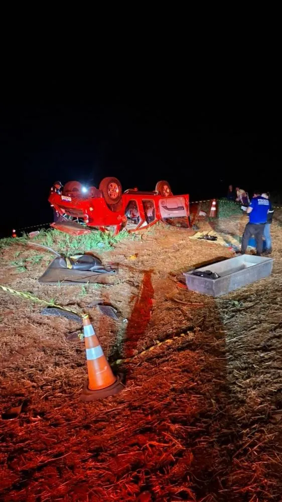 Jovens morrem em acidente na PR-471 em Três Barras do Paraná