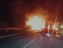 Colisão na BR-277 termina em explosão e deixa um morto em Matelândia