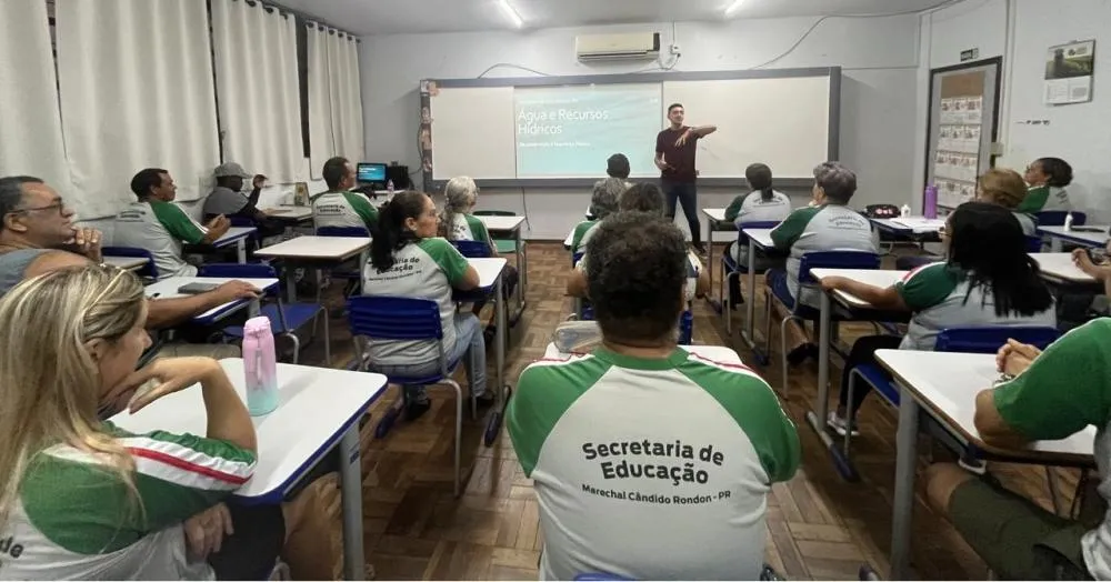 Primeira aula do projeto Educação Ambiental EJA Foto: Divulgação/Assessoria