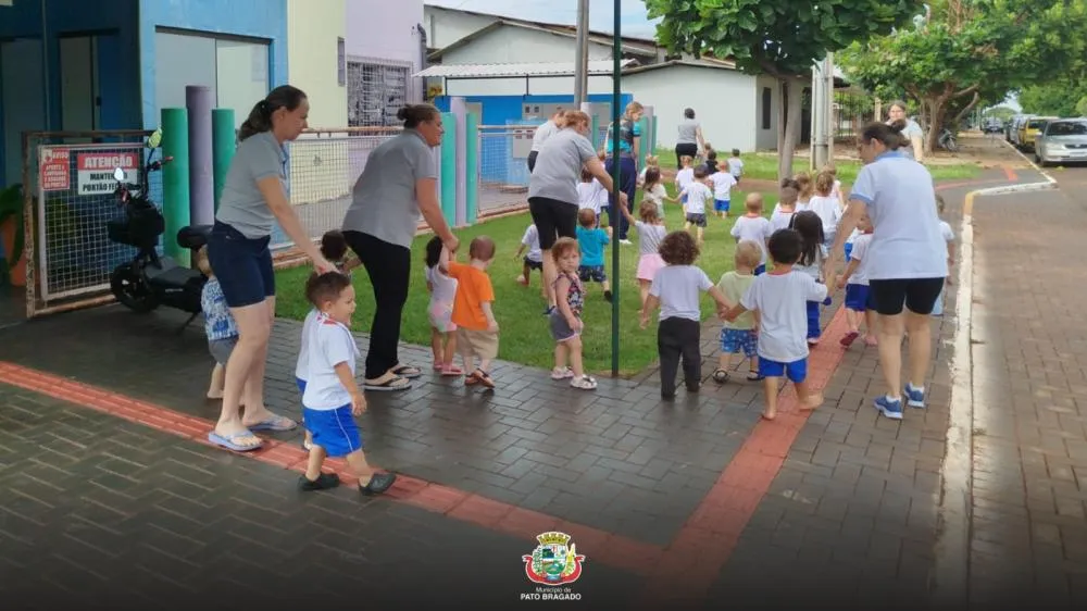 CMEI Gotinha de Mel realiza simulação de evacuação com tempo recorde de segurança